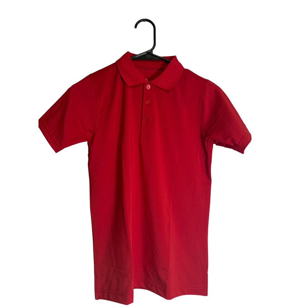 Tom Sawyer short sleeve polo red unisex youth medium NWT